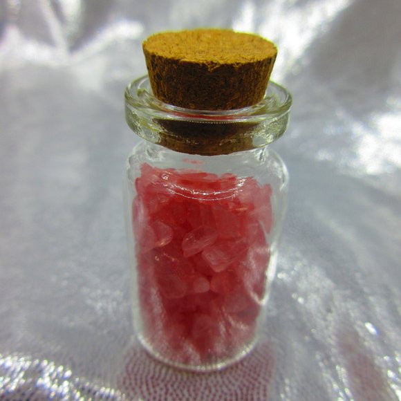 Rose Quartz Gemstone Chips In A Bottle Embellishments Natural Semi Preciou - Picture 3 of 3